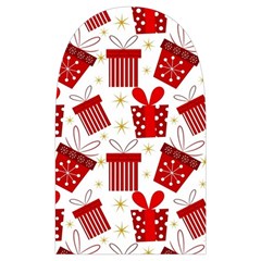 Christmas Texture, Pattern, Red, Craciun, Christmas, Bow, Gift Microwave Oven Glove from ArtsNow.com Back