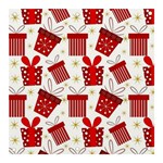 Christmas Texture, Pattern, Red, Craciun, Christmas, Bow, Gift Banner and Sign 3  x 3 