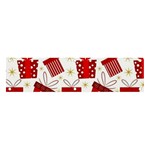 Christmas Texture, Pattern, Red, Craciun, Christmas, Bow, Gift Banner and Sign 4  x 1 