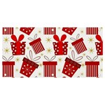 Christmas Texture, Pattern, Red, Craciun, Christmas, Bow, Gift Banner and Sign 4  x 2 