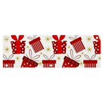 Christmas Texture, Pattern, Red, Craciun, Christmas, Bow, Gift Banner and Sign 6  x 2 