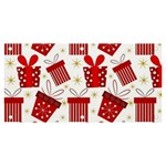 Christmas Texture, Pattern, Red, Craciun, Christmas, Bow, Gift Banner and Sign 6  x 3 