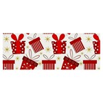 Christmas Texture, Pattern, Red, Craciun, Christmas, Bow, Gift Banner and Sign 8  x 3 