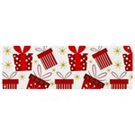 Christmas Texture, Pattern, Red, Craciun, Christmas, Bow, Gift Banner and Sign 9  x 3 