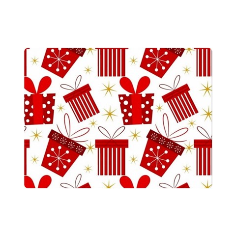 Christmas Texture, Pattern, Red, Craciun, Christmas, Bow, Gift Premium Plush Fleece Blanket (Mini) from ArtsNow.com 35 x27  Blanket Front