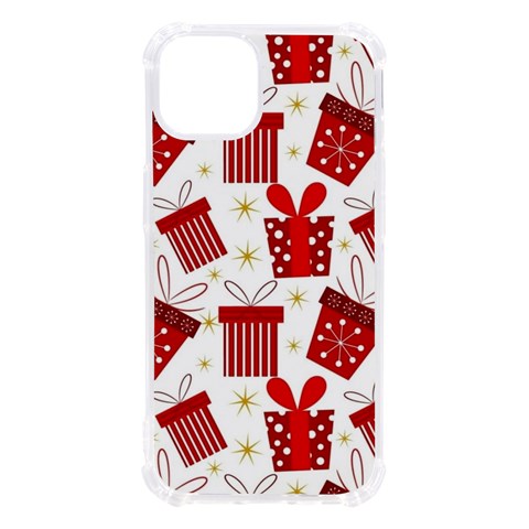 Christmas Texture, Pattern, Red, Craciun, Christmas, Bow, Gift iPhone 13 TPU UV Print Case from ArtsNow.com Front