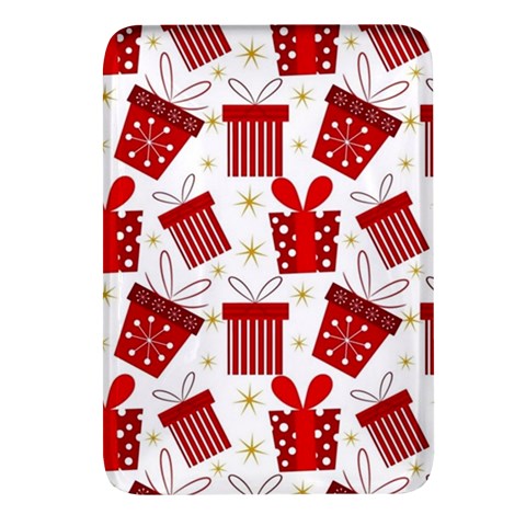 Christmas Texture, Pattern, Red, Craciun, Christmas, Bow, Gift Rectangular Glass Fridge Magnet (4 pack) from ArtsNow.com Front