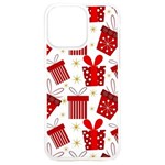 Christmas Texture, Pattern, Red, Craciun, Christmas, Bow, Gift iPhone 15 Plus TPU UV Print Case