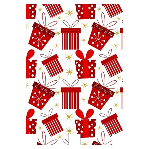 Christmas Texture, Pattern, Red, Craciun, Christmas, Bow, Gift Automatic Folding Umbrella with Case (Large) from ArtsNow.com Case