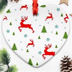 Christmas Texture, Pattern, Red, Craciun, Christmas, Snowflake, Ornament (Heart)