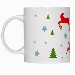 Christmas Texture, Pattern, Red, Craciun, Christmas, Snowflake, White Mug