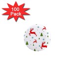 Christmas Texture, Pattern, Red, Craciun, Christmas, Snowflake, 1  Mini Magnets (100 pack) 