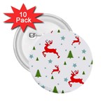 Christmas Texture, Pattern, Red, Craciun, Christmas, Snowflake, 2.25  Buttons (10 pack) 