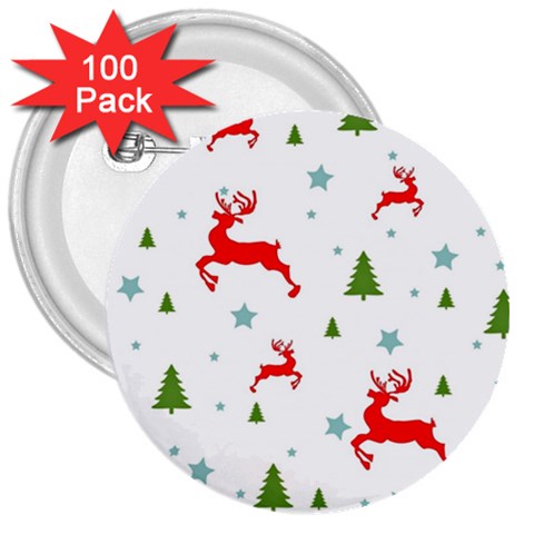 Christmas Texture, Pattern, Red, Craciun, Christmas, Snowflake, 3  Buttons (100 pack)  from ArtsNow.com Front