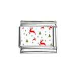 Christmas Texture, Pattern, Red, Craciun, Christmas, Snowflake, Italian Charm (9mm)