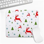 Christmas Texture, Pattern, Red, Craciun, Christmas, Snowflake, Large Mousepad