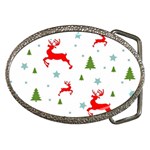 Christmas Texture, Pattern, Red, Craciun, Christmas, Snowflake, Belt Buckles