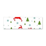 Christmas Texture, Pattern, Red, Craciun, Christmas, Snowflake, Sticker (Bumper)