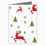 Christmas Texture, Pattern, Red, Craciun, Christmas, Snowflake, Greeting Cards (Pkg of 8)