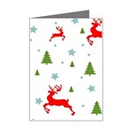 Christmas Texture, Pattern, Red, Craciun, Christmas, Snowflake, Mini Greeting Card