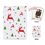 Christmas Texture, Pattern, Red, Craciun, Christmas, Snowflake, Playing Cards Single Design (Rectangle)