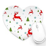 Christmas Texture, Pattern, Red, Craciun, Christmas, Snowflake, Heart Mousepad