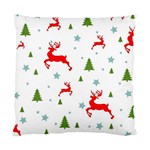 Christmas Texture, Pattern, Red, Craciun, Christmas, Snowflake, Standard Cushion Case (One Side)