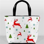 Christmas Texture, Pattern, Red, Craciun, Christmas, Snowflake, Bucket Bag