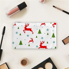 Christmas Texture, Pattern, Red, Craciun, Christmas, Snowflake, Cosmetic Bag (Small) from ArtsNow.com Front