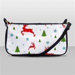 Christmas Texture, Pattern, Red, Craciun, Christmas, Snowflake, Shoulder Clutch Bag