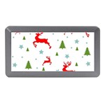 Christmas Texture, Pattern, Red, Craciun, Christmas, Snowflake, Memory Card Reader (Mini)