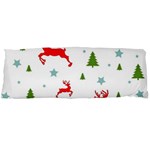 Christmas Texture, Pattern, Red, Craciun, Christmas, Snowflake, 21 x60  Body Pillow Case Dakimakura (Two Sides)