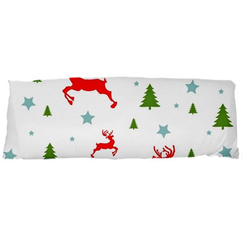 Christmas Texture, Pattern, Red, Craciun, Christmas, Snowflake, 21 x60  Body Pillow Case Dakimakura (Two Sides) from ArtsNow.com Back