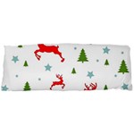 Christmas Texture, Pattern, Red, Craciun, Christmas, Snowflake, 15 x40  Body Pillow Case Dakimakura (Two Sides)