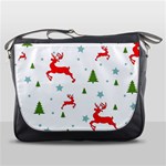 Christmas Texture, Pattern, Red, Craciun, Christmas, Snowflake, Messenger Bag