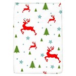 Christmas Texture, Pattern, Red, Craciun, Christmas, Snowflake, Removable Flap Cover (L)