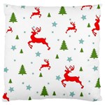 Christmas Texture, Pattern, Red, Craciun, Christmas, Snowflake, Standard Premium Plush Fleece Cushion Case (One Side)