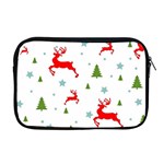 Christmas Texture, Pattern, Red, Craciun, Christmas, Snowflake, Apple MacBook Pro 17  Zipper Case