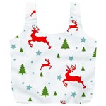 Christmas Texture, Pattern, Red, Craciun, Christmas, Snowflake, Full Print Recycle Bag (XXL)