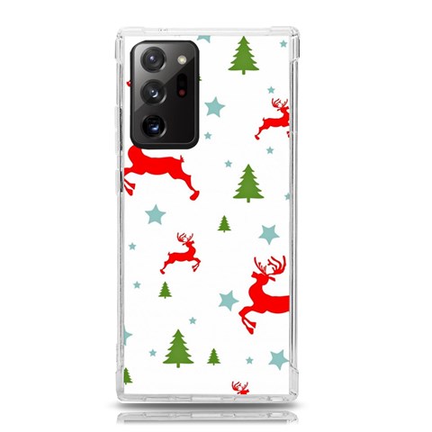 Christmas Texture, Pattern, Red, Craciun, Christmas, Snowflake, Samsung Galaxy Note 20 Ultra TPU UV Case from ArtsNow.com Front