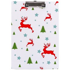 Christmas Texture, Pattern, Red, Craciun, Christmas, Snowflake, A4 Acrylic Clipboard from ArtsNow.com Front