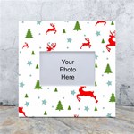 Christmas Texture, Pattern, Red, Craciun, Christmas, Snowflake, White Box Photo Frame 4  x 6 