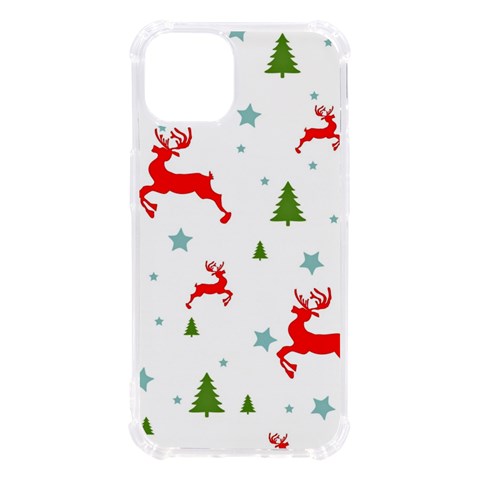 Christmas Texture, Pattern, Red, Craciun, Christmas, Snowflake, iPhone 13 TPU UV Print Case from ArtsNow.com Front