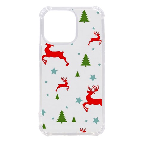 Christmas Texture, Pattern, Red, Craciun, Christmas, Snowflake, iPhone 13 Pro TPU UV Print Case from ArtsNow.com Front