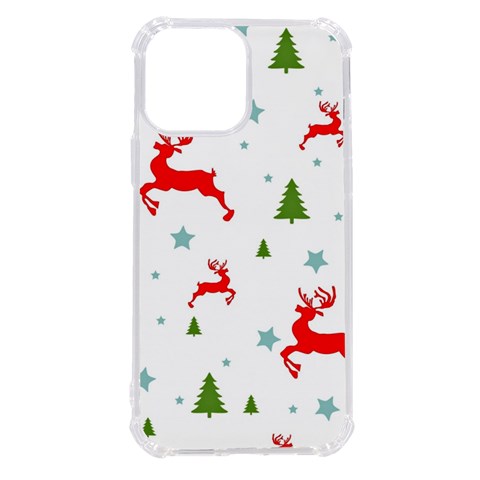 Christmas Texture, Pattern, Red, Craciun, Christmas, Snowflake, iPhone 13 Pro Max TPU UV Print Case from ArtsNow.com Front