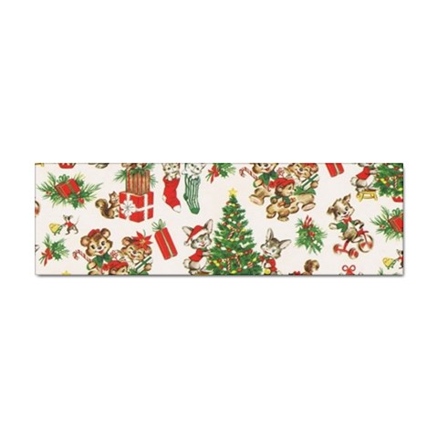 Christmas Texture, Pattern, Red, Tree, Craciun, Green, Christmas Sticker Bumper (100 pack) from ArtsNow.com Front