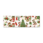 Christmas Texture, Pattern, Red, Tree, Craciun, Green, Christmas Sticker Bumper (100 pack)