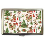 Christmas Texture, Pattern, Red, Tree, Craciun, Green, Christmas Cigarette Money Case