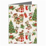 Christmas Texture, Pattern, Red, Tree, Craciun, Green, Christmas Greeting Card