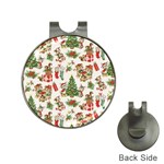 Christmas Texture, Pattern, Red, Tree, Craciun, Green, Christmas Hat Clips with Golf Markers